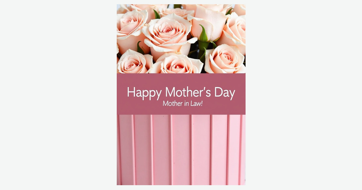 Striped Mother In Laws Day Card | Clever Studio Art