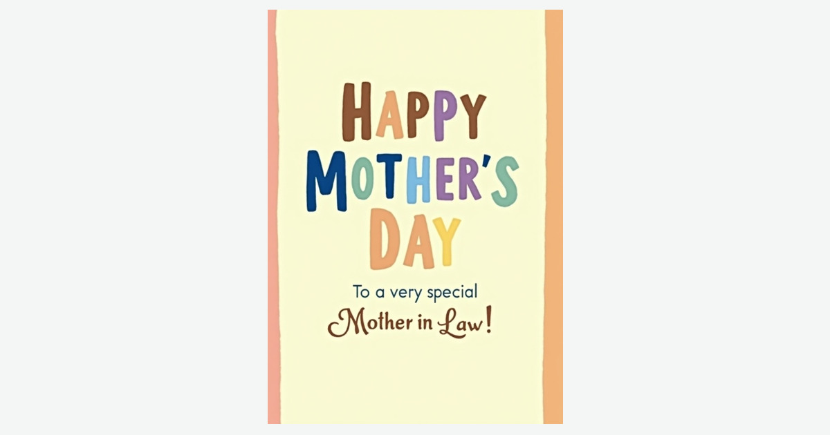 Striped Special Mother In Law Card | Clever Studio Art