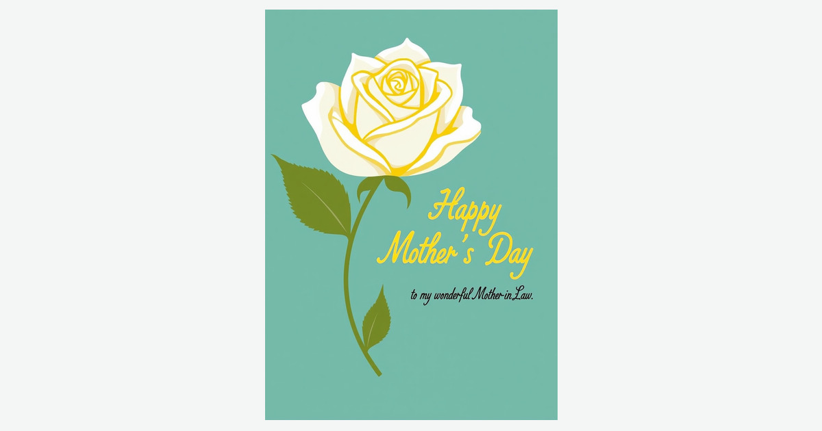 Sunny Rose Mothers Day Card | Clever Studio Art