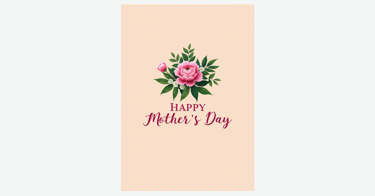 Sweet Magenta Mothers Day Card | Clever Studio Art