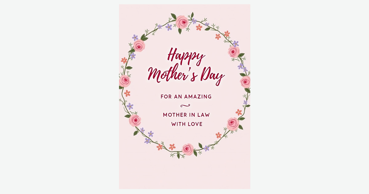 Sweet Mother In Law Day Roses Card | Clever Studio Art