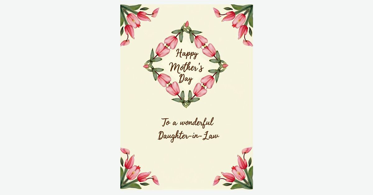 Sweet Mothers Day Daughterinlaw Card | Clever Studio Art