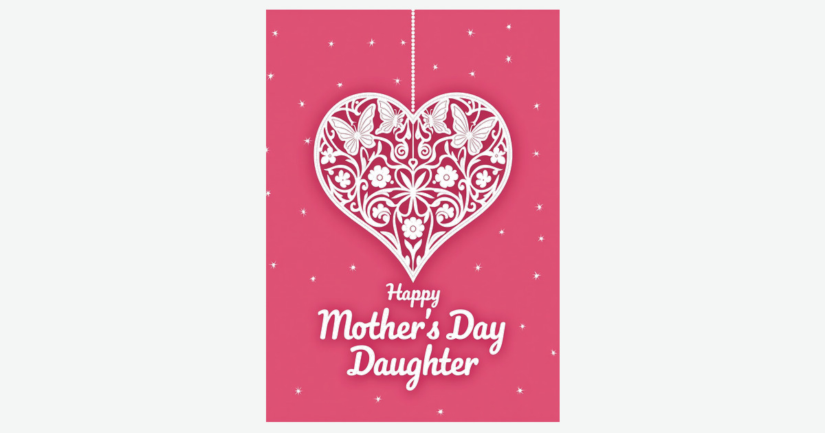 Sweet Mothers Day Filigree Card | Clever Studio Art