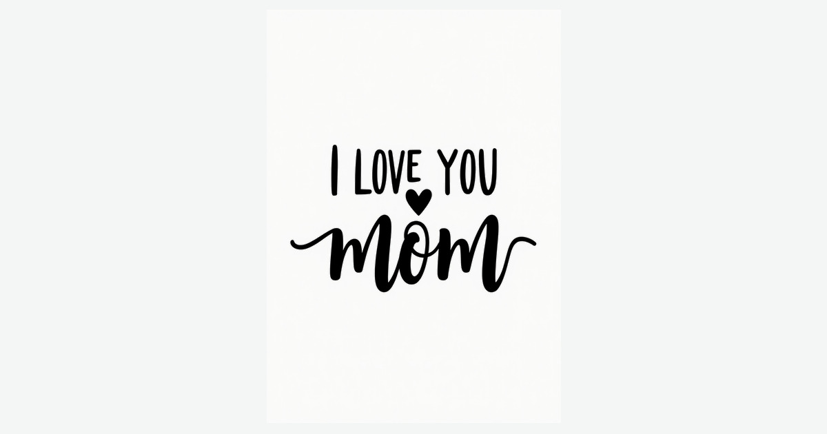 Sweet Mothers Day Heart Graphic Card | Clever Studio Art