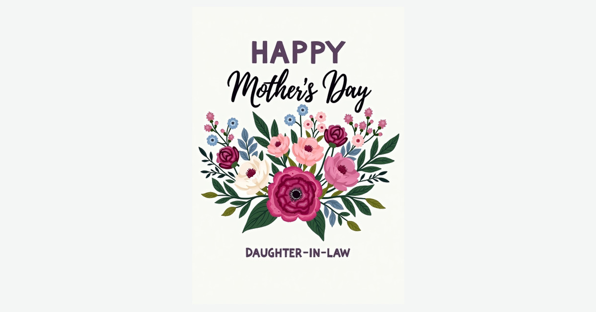 Sweetest Mothers Day Daughterinlaw Card | Clever Studio Art