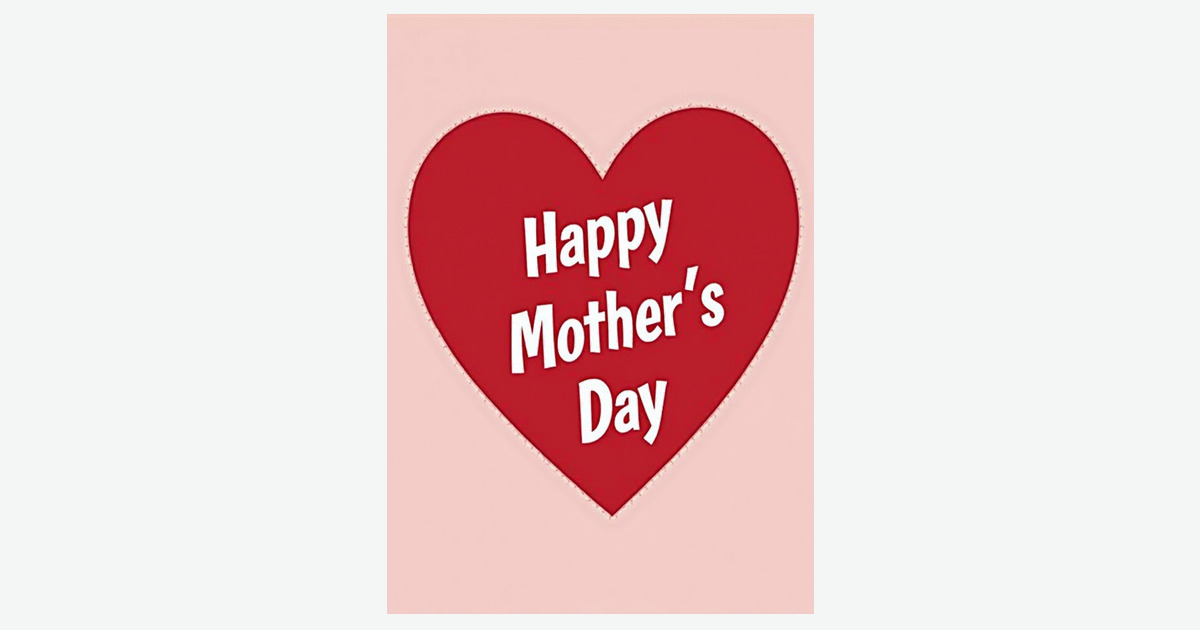 Sweetest Mothers Day Heart Card | Clever Studio Art