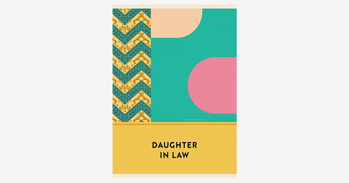 Teal Chevron Daughter In Law Card | Clever Studio Art