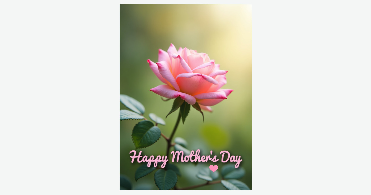 Tender Mothers Day Heart Card | Clever Studio Art