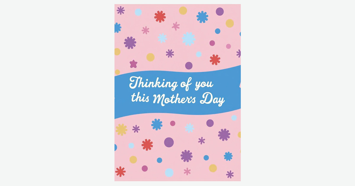 Thinking Of You Mothers Day Card | Clever Studio Art