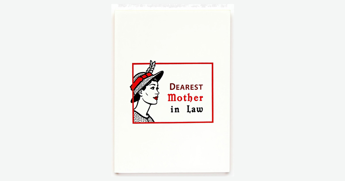 Vintage Mother In Law Portrait Card | Clever Studio Art