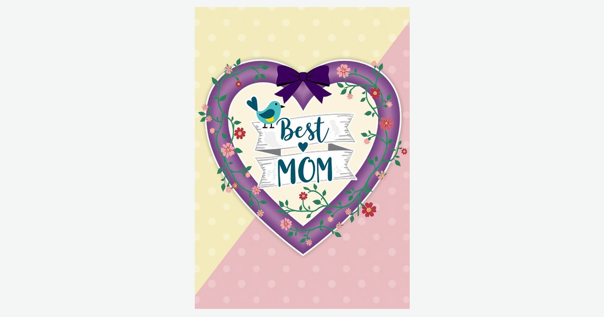 Violet Heart Mothers Day Card | Clever Studio Art