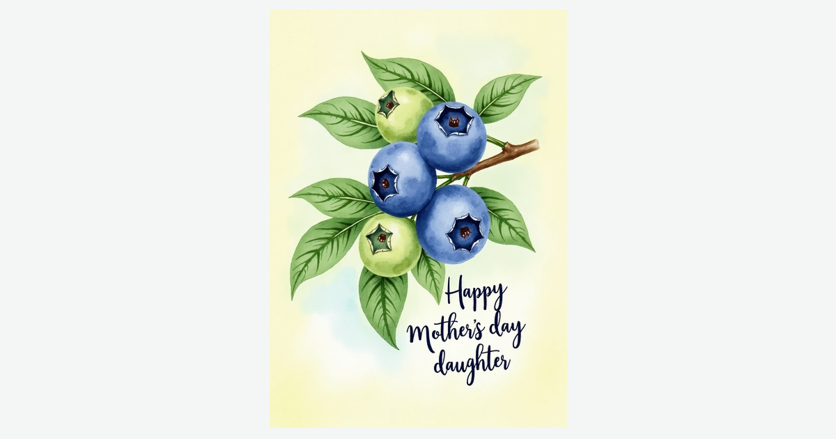 Watercolor Foliage Mothers Day Card | Clever Studio Art