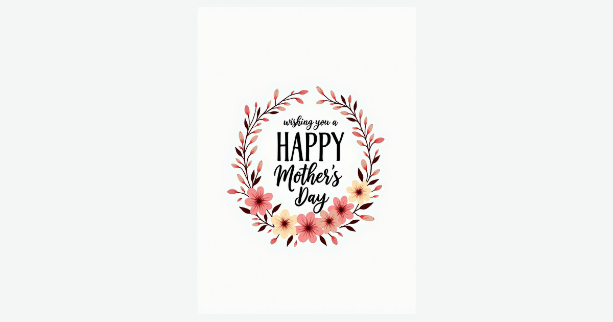Watercolor Style Happy Mothers Day Card | Clever Studio Art