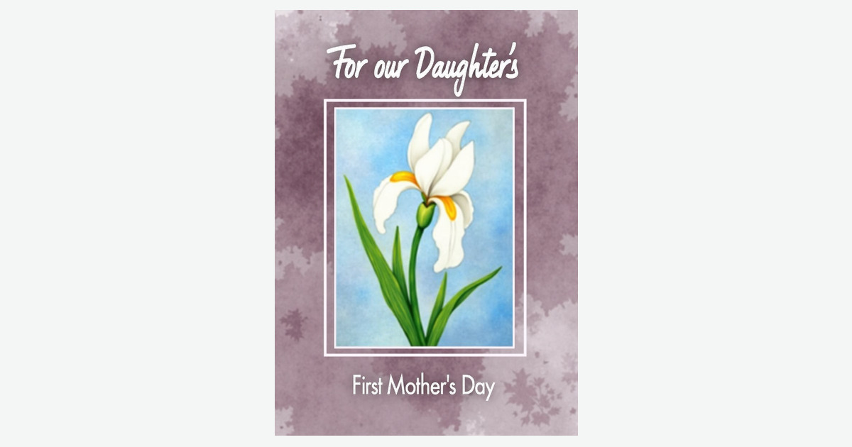 White Floral Mothers Day Art Card | Clever Studio Art