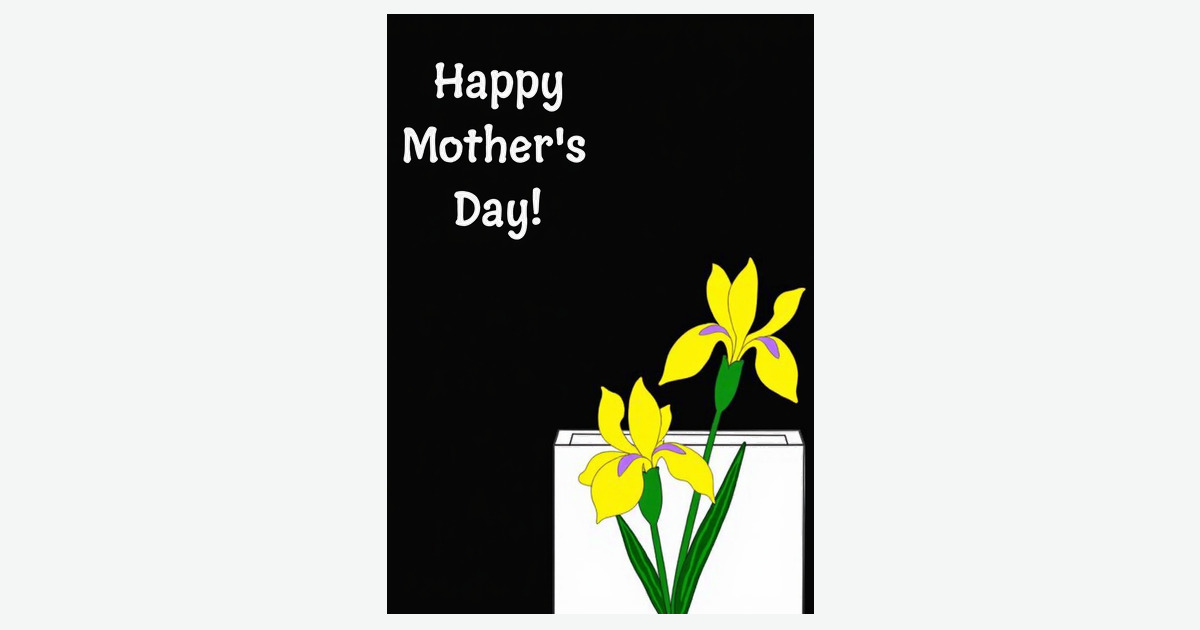 Yellow Floral Mothers Day Card | Clever Studio Art