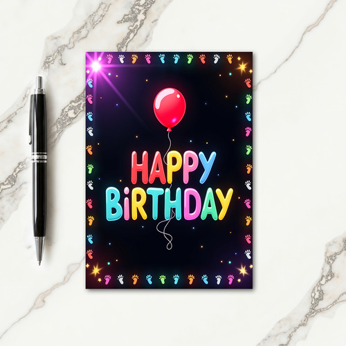 3D Joyful Birthday Card