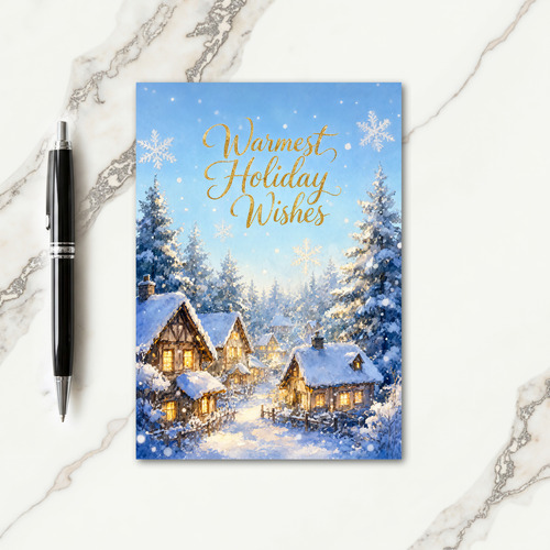 5X7 Tri Fold Photo Christmas Card Template Card