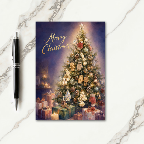 7Ft Christmas Tree Card
