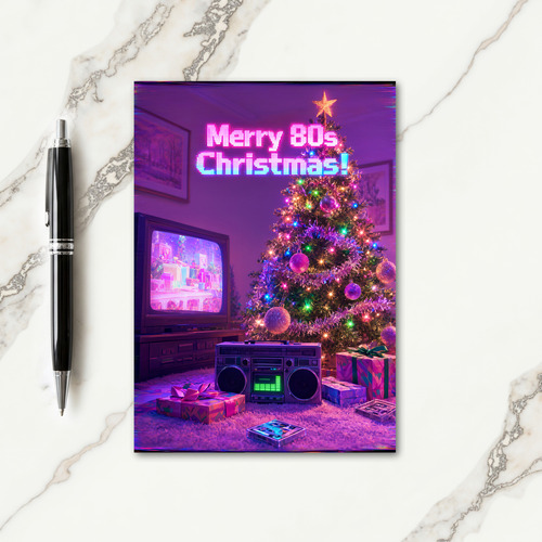 80S Christmas Card