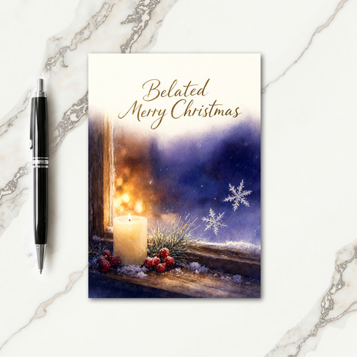 A Belated Christmas Wish Card