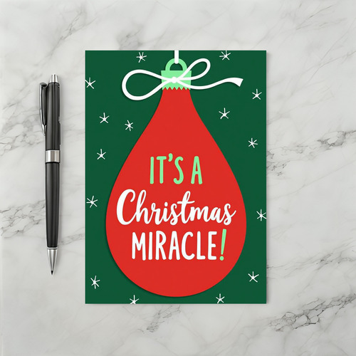 A Christmas Miracle Greeting Card