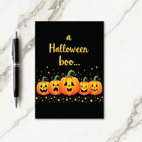 A Halloween Boo Greeting Card