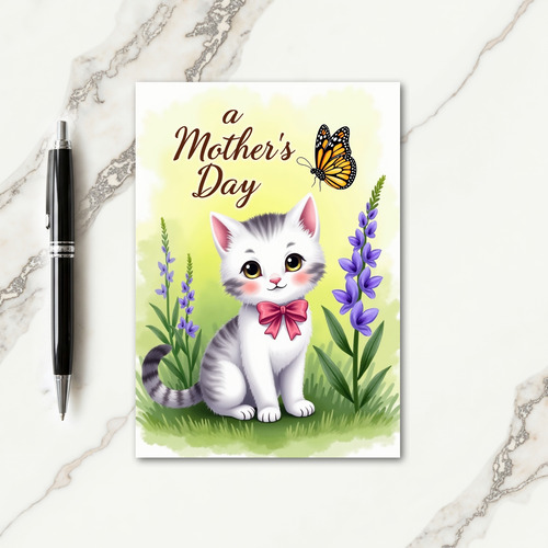A Mothers Day Kitten Card