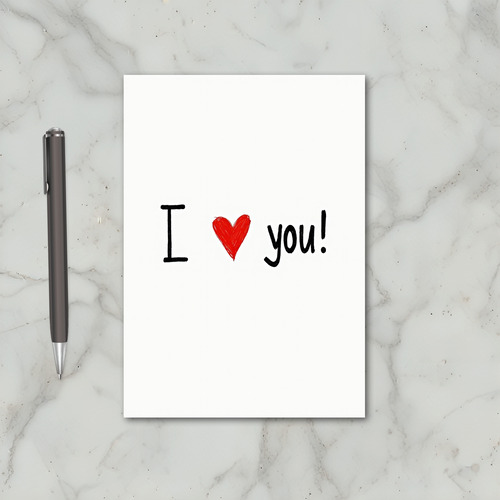 A Romantic I Love You Card
