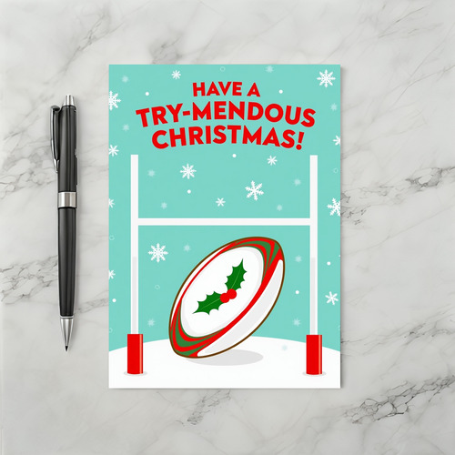 A Trymendous Rugby Christmas Card