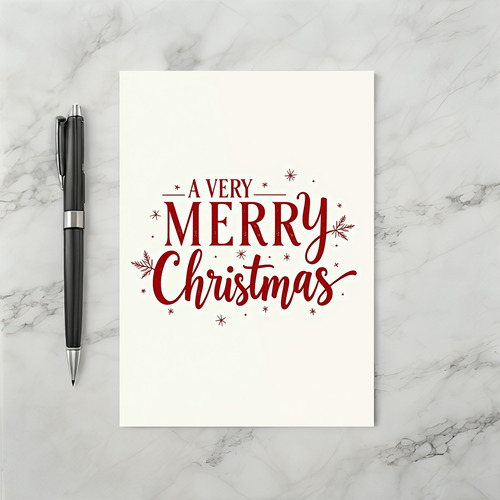 A Very Merry Christmas Card