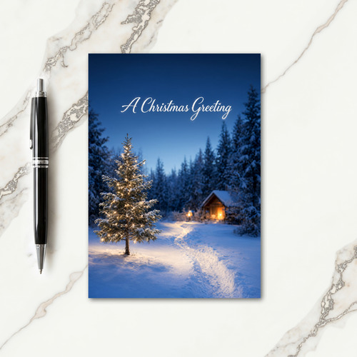 A Warm Christmas Greeting Card