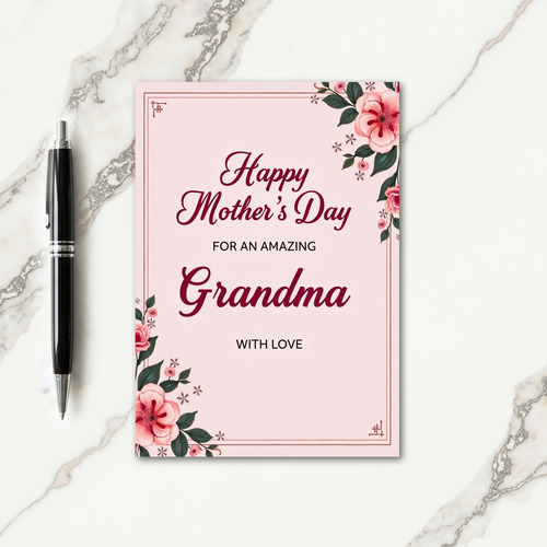 Abstract Corner Mothers Day Card