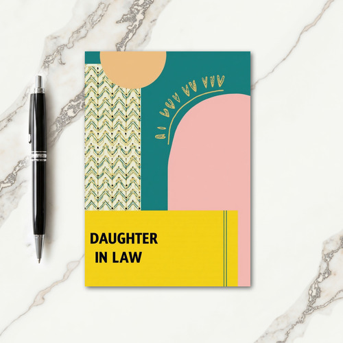 Abstract Daughter In Law Card