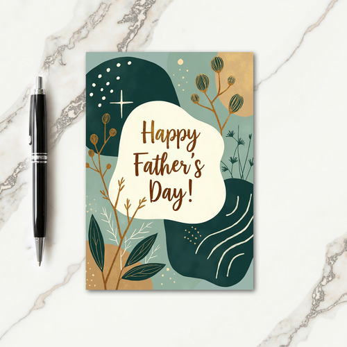 Abstract Fathers Day Card