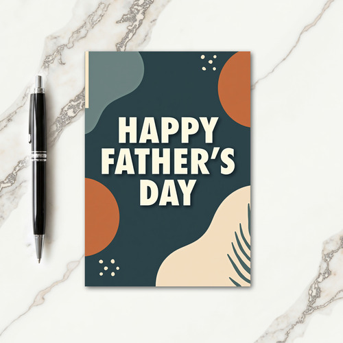 Abstract Fathers Day Type Card