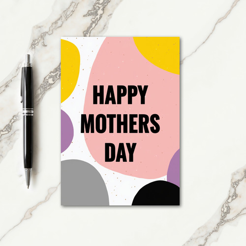 Abstract Happy Mothers Day Card