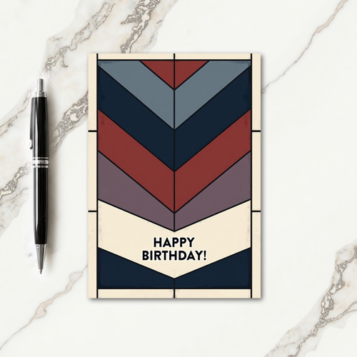 Abstract Pattern Birthday Card