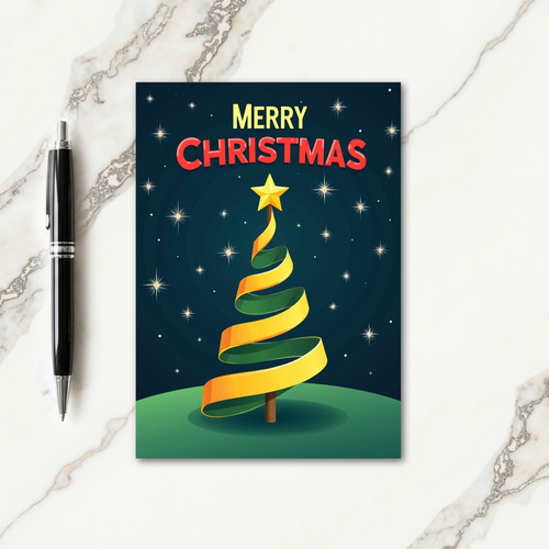 Abstract Starry Night Card thumbnail
