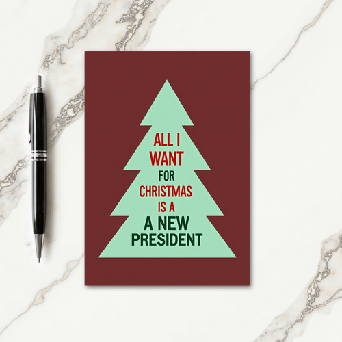 New President Christmas Card