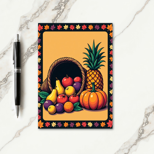 Abundant Harvest Blessings Card
