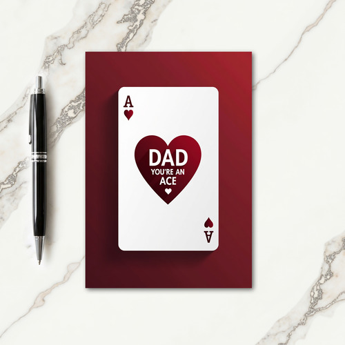 Ace Dad Heartfelt Fathers Day Card