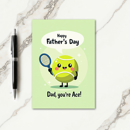 Ace Fathers Day Sports Ball Card