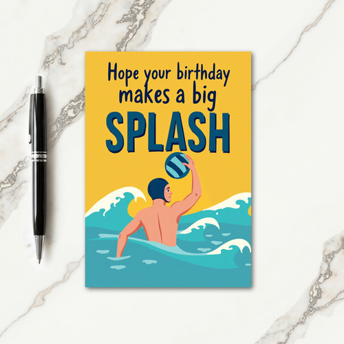 Action Wave Birthday Card