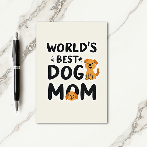 Adoring Dog Mom Card