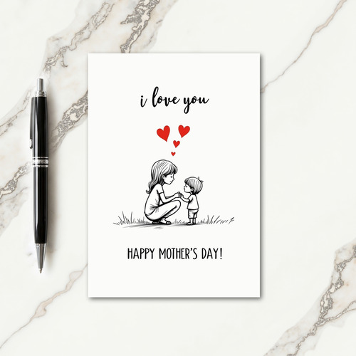 Adoring Mothers Day Lines Card