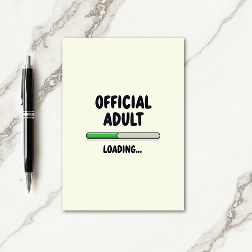 Adult Loading Birthday Card