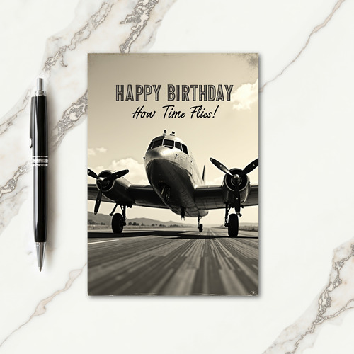 Adventure Flight Birthday Card