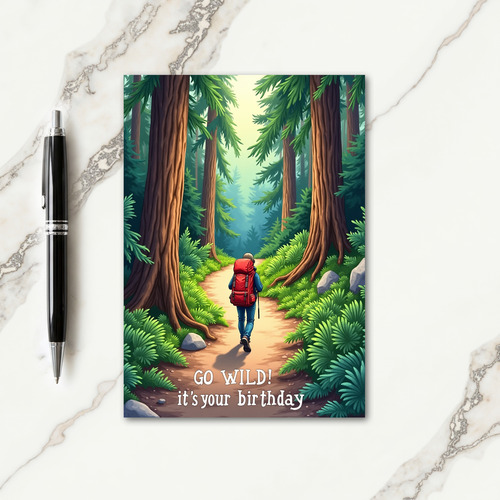 Adventure Forest Path Birthday Card