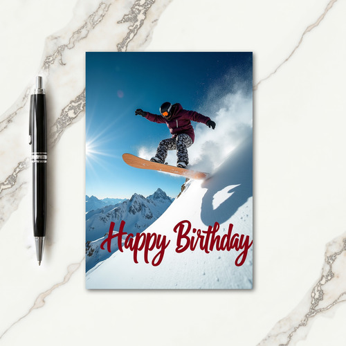 Adventure Mountain Jump Card