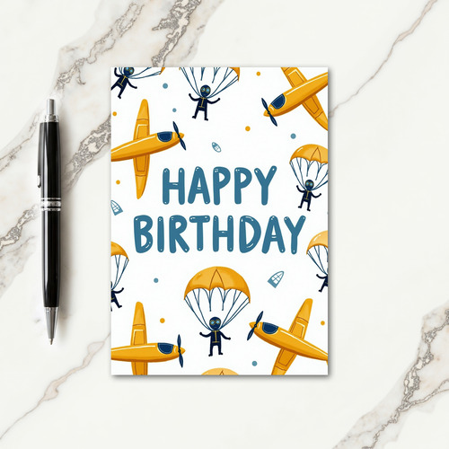 Adventure Plane Birthday Card